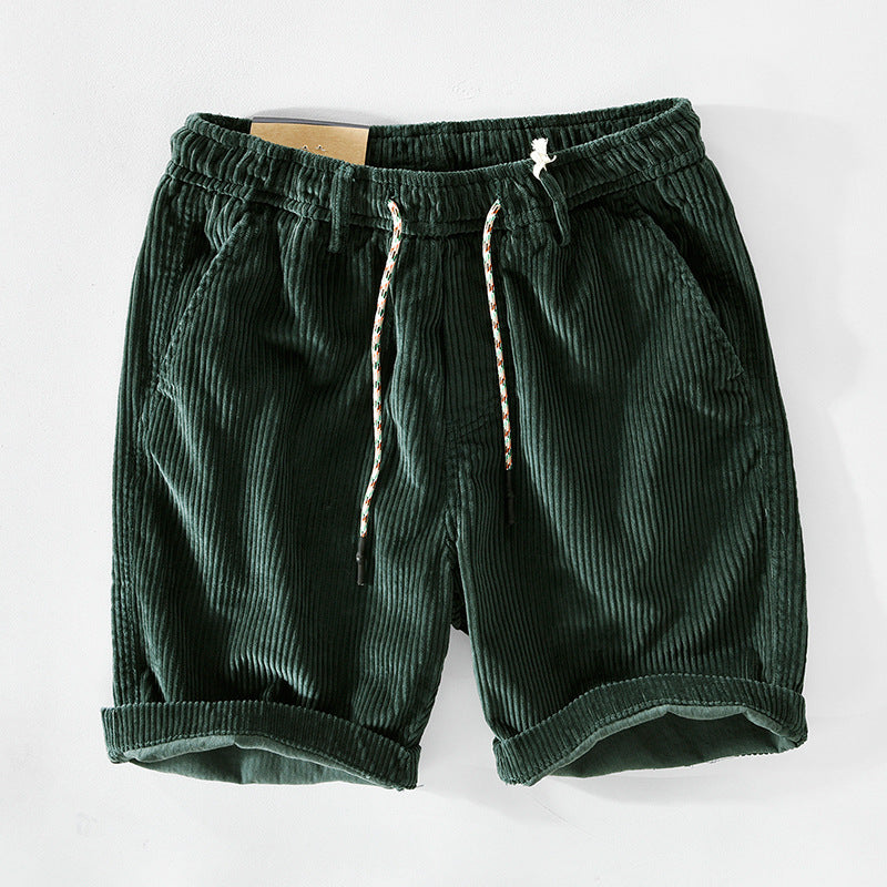 Pantalones cortos de cuero casual