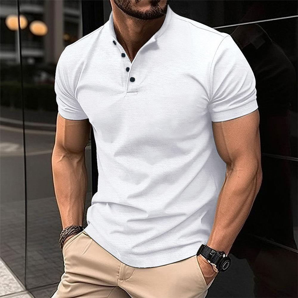 Camisa Hombre Corte Amplio Con Botones