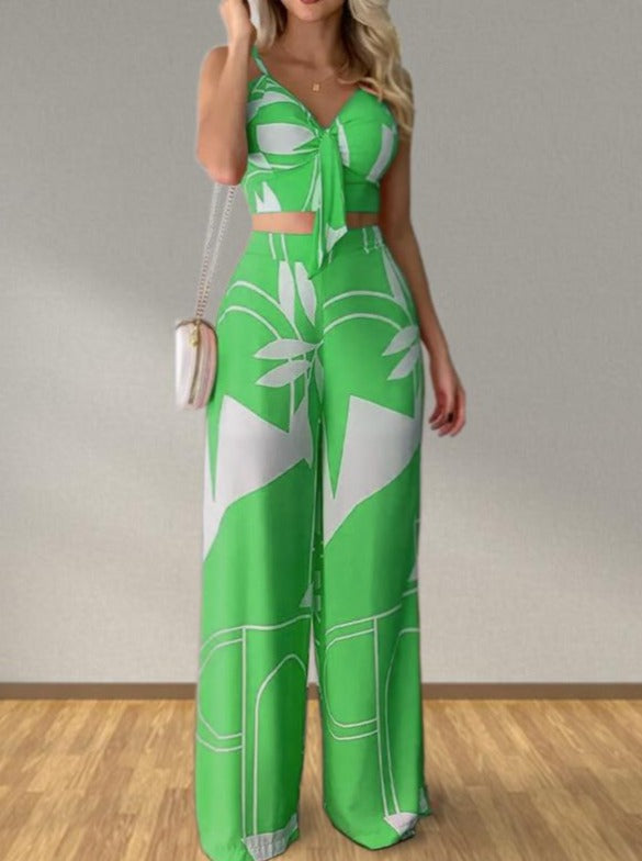 Conjunto Verano Floral Cómodo Mujer