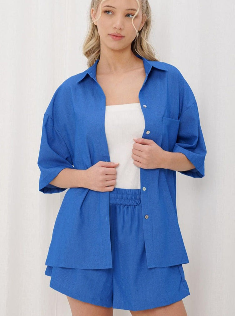 Conjunto Verano Camisa Pantalón Corto - Vestiria