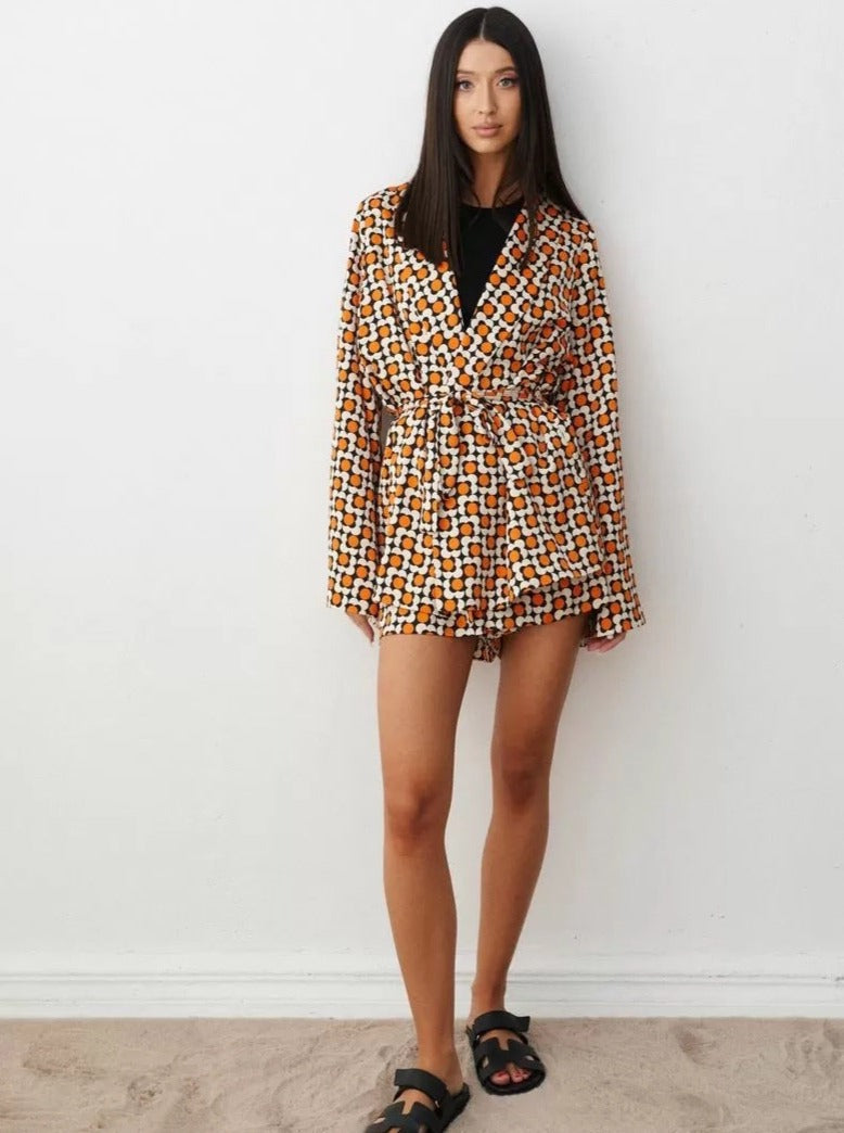Traje Deporte Estampado Cuadros Mujer - Vestiria