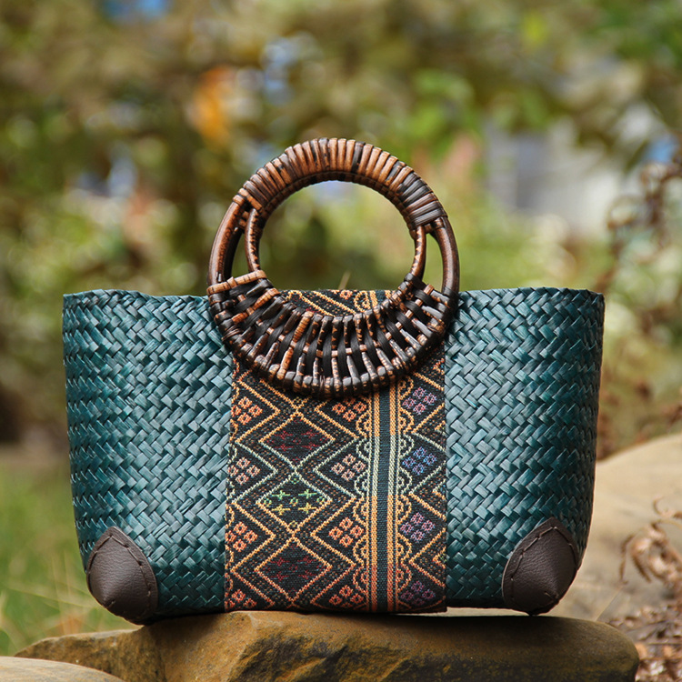 Bolso Hippie Chic Tejido Natural - Vestiria