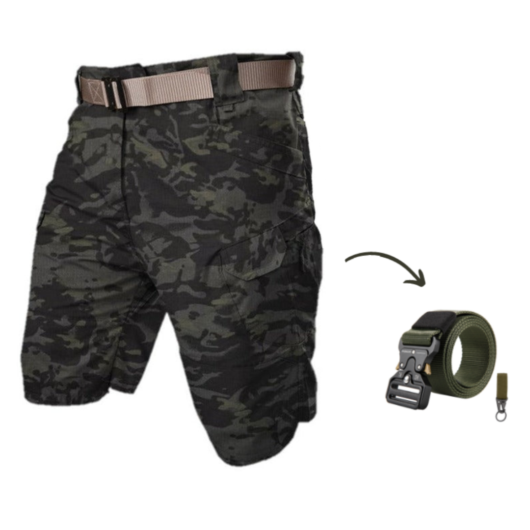Pantalones Cortos Cargo Multibolsillo