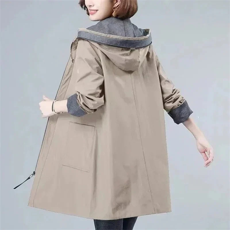 Chaqueta Invierno Mujer Abrigo Largo Impermeable