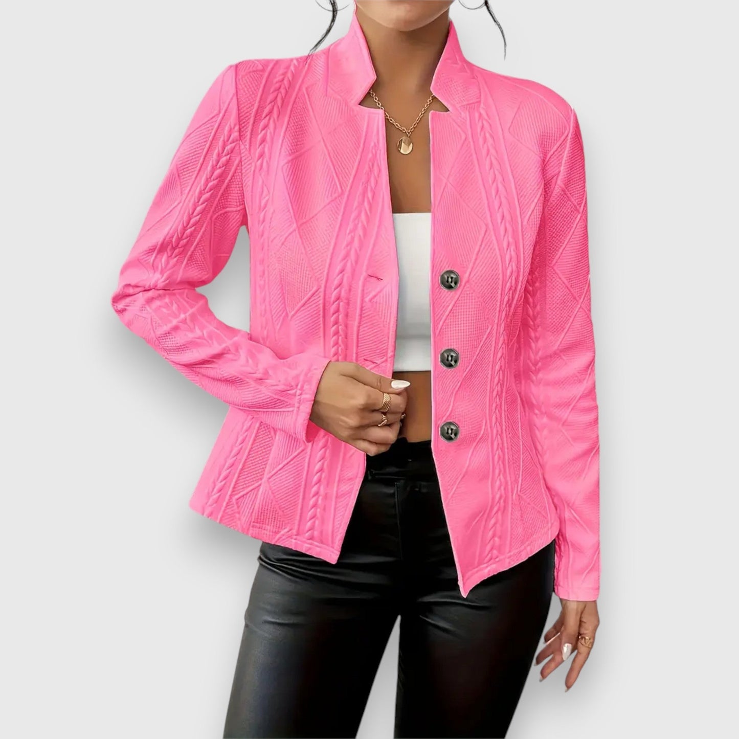 Chaqueta Mujer Estrecha Textura Estructurada
