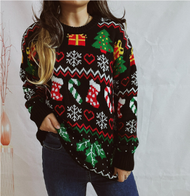 Chaquetón Navideño Abuelita Cálido Mujer