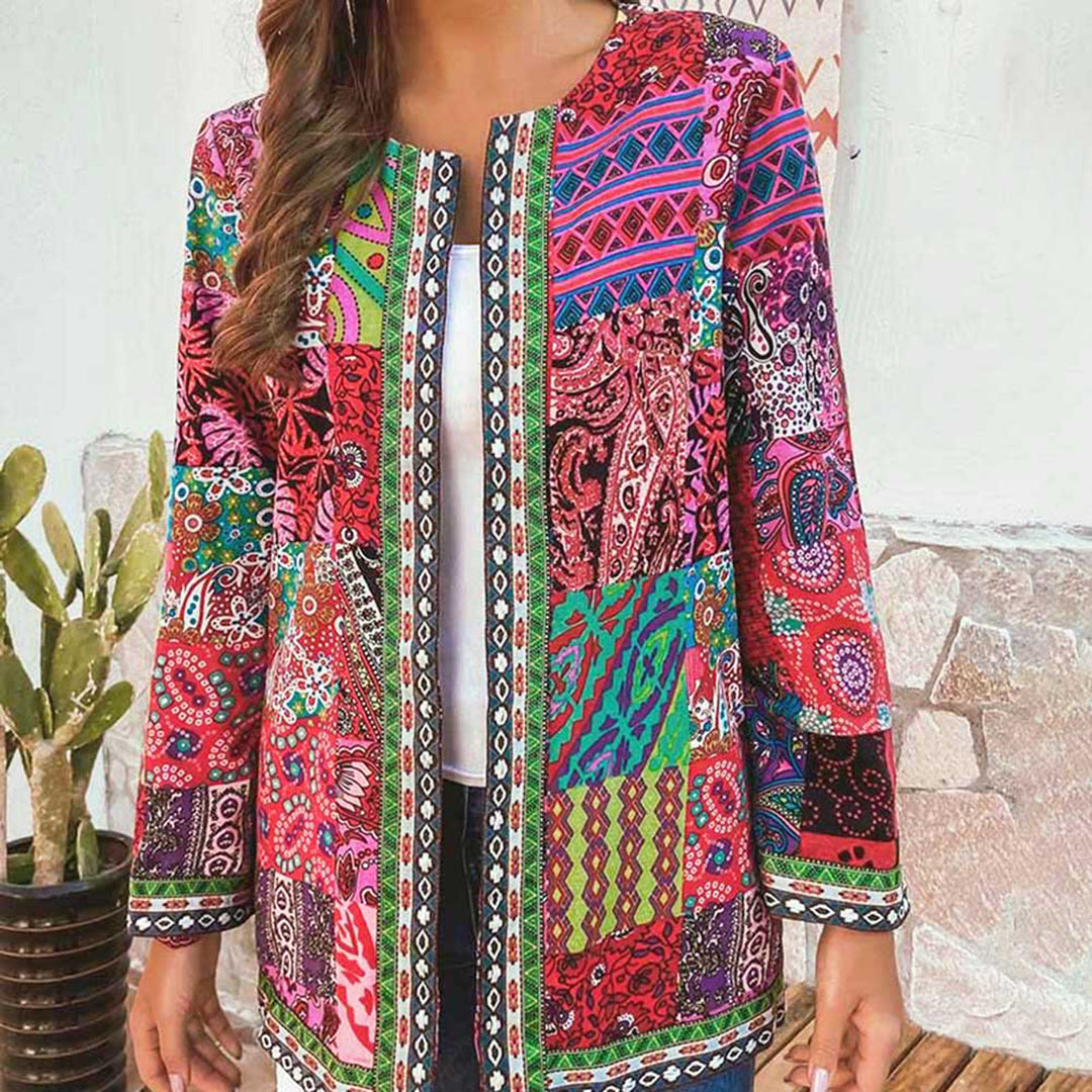 Chaquetilla Mujer Estampada Elegante