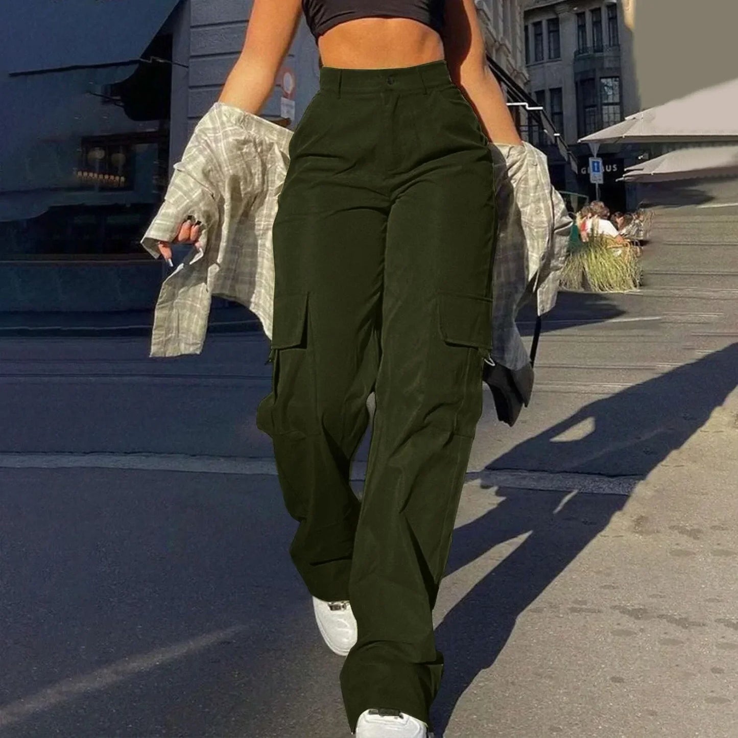 Pantalón Cargo Mujer Diseño Útil y Comodo