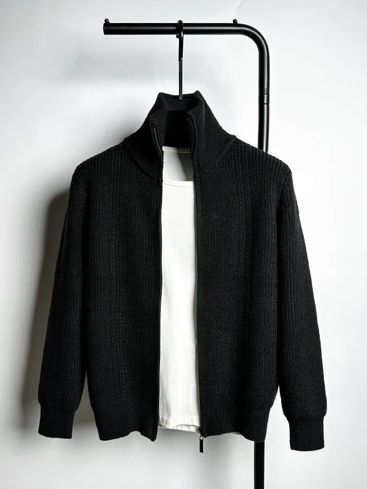Chaqueta Cuero Clásica Cremallera