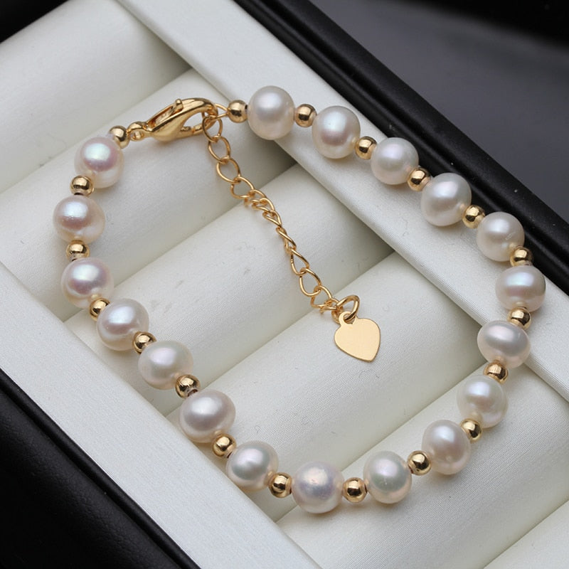 Pulsera Perlas Clásica Elegante