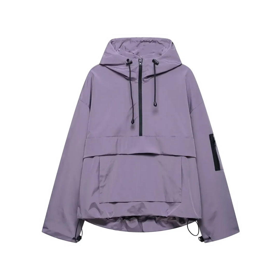Chaqueta Invierno Mujer Esquí Acolchada con Capucha
