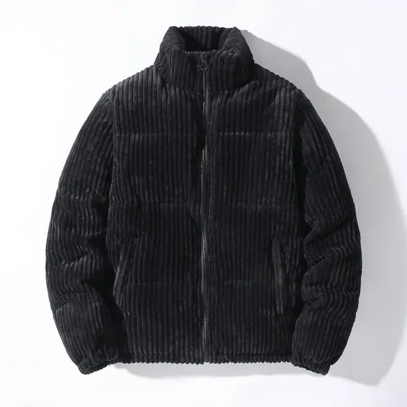 Chaqueta de cuero suave estilo clásico