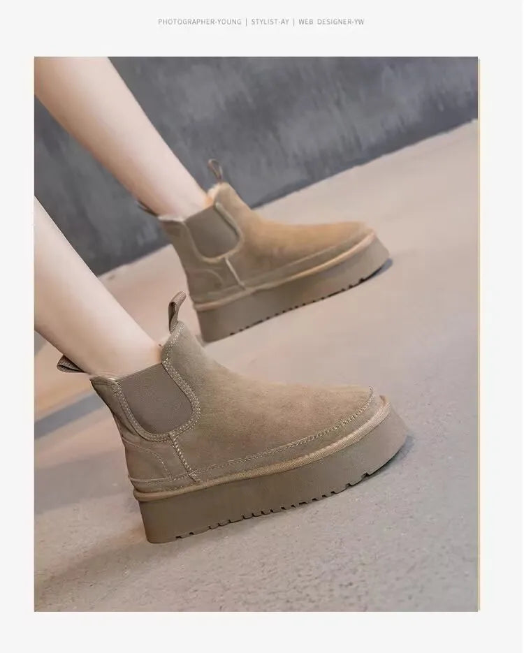 Botas Cuero Pelo Interior Cálido Edición Especial