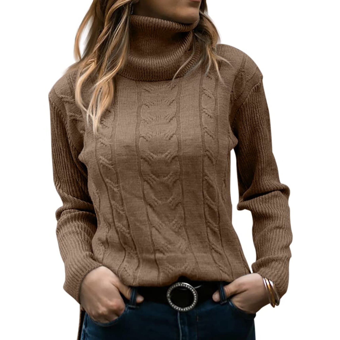Jerséis Mujer Cuello Alto Abrigadores