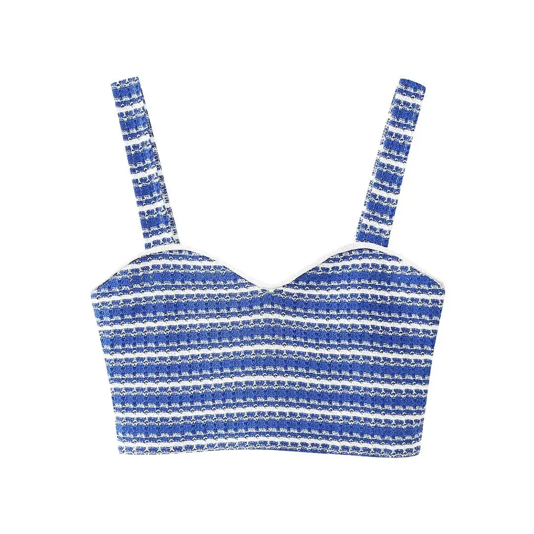 Conjunto de punto a rayas verano - Vestiria