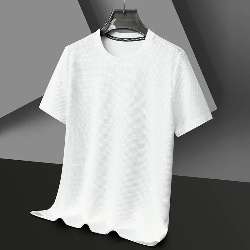 Camiseta Hombre Manga Corta Texturizada