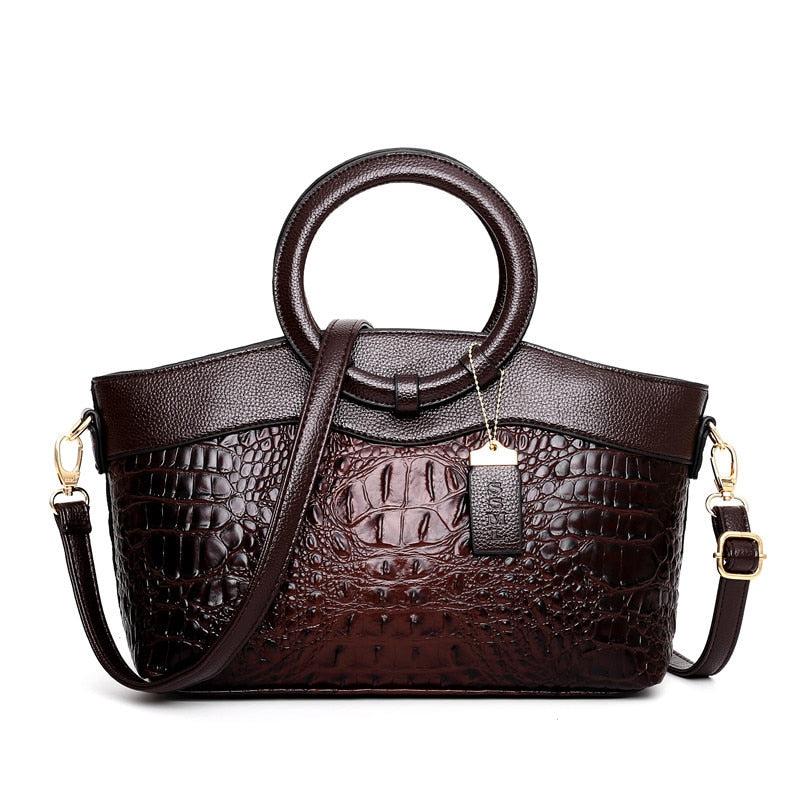 Bolso Cuero Clásico Elegante Mujer