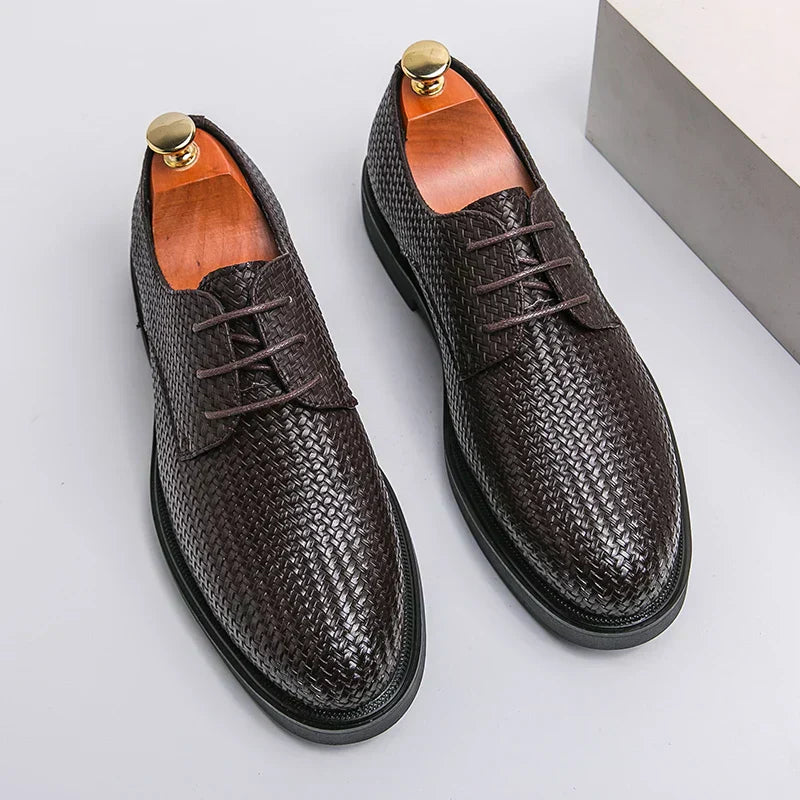 Zapato Oxford Cuero Auténtico Hombre