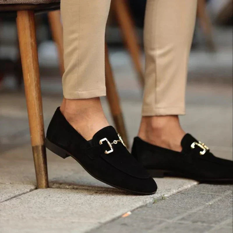 Mocasines de Hombre de Piel con Cordones Elegantes
