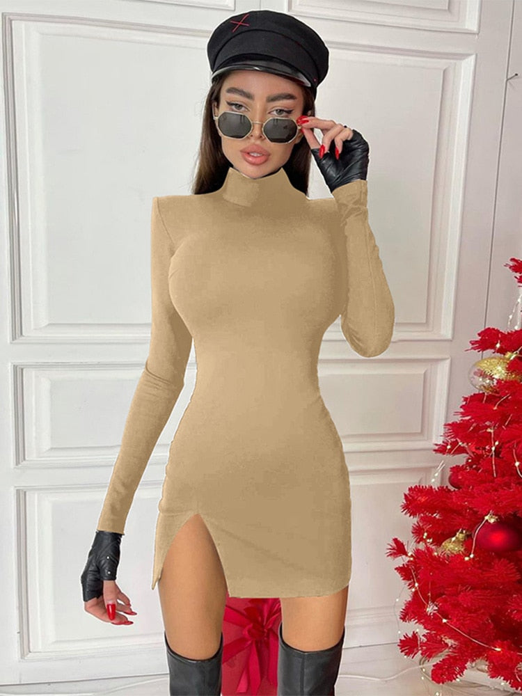 Vestido Mujer Manga Larga Clásico