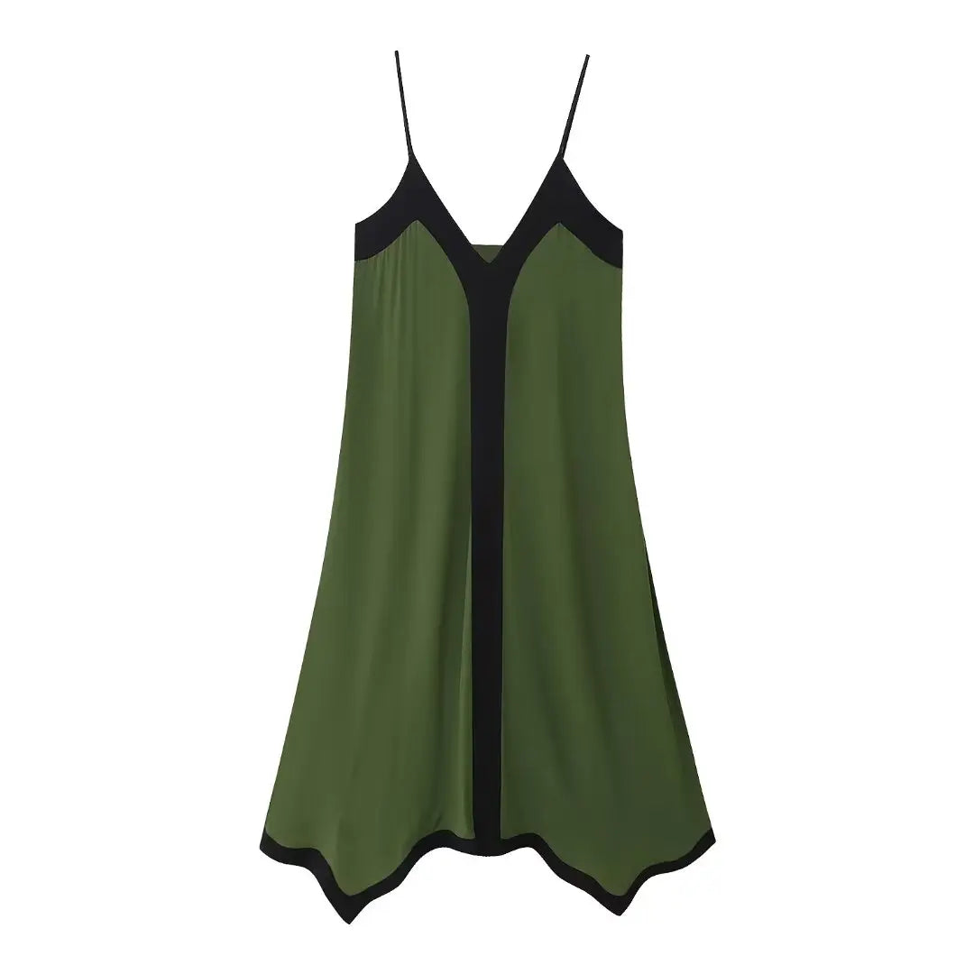 Vestido Elegante con Tirantes y Detalles