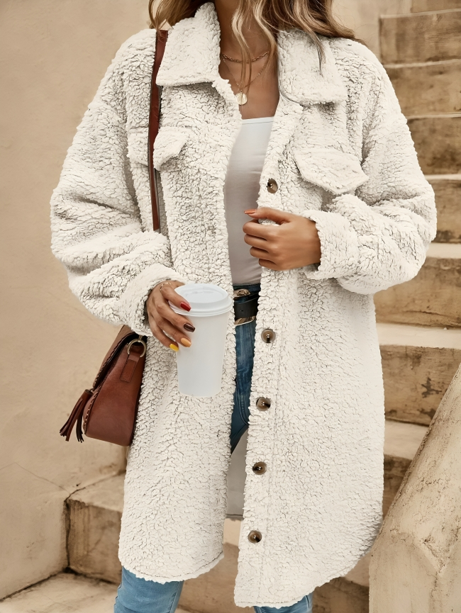 Chaqueta de lana suave y abrigadora