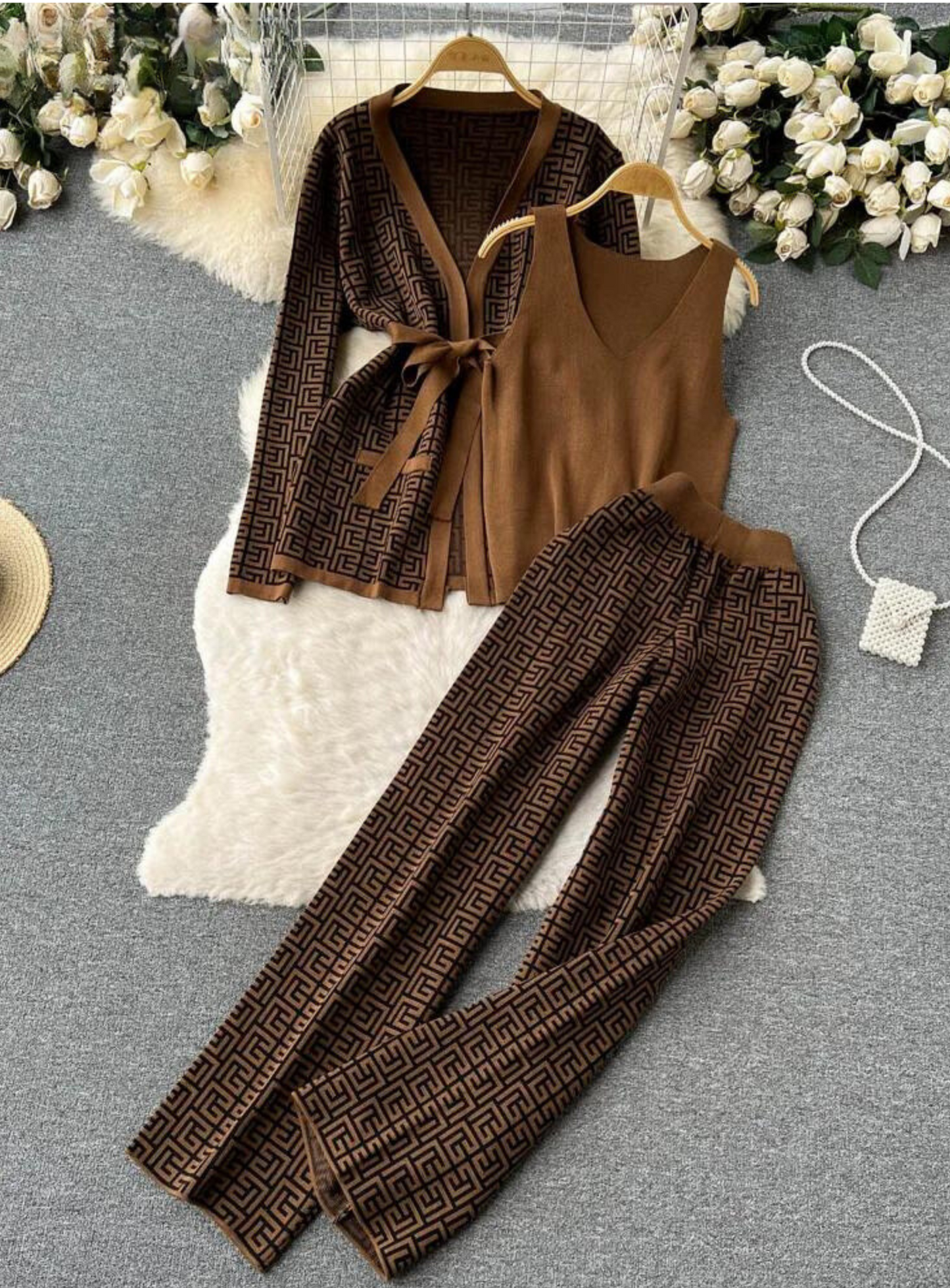 Conjunto de 3 piezas Estampado Chic Mujer - Vestiria