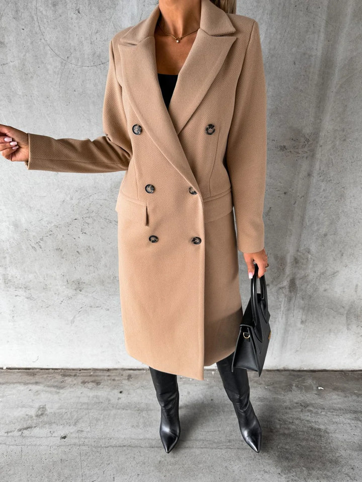 Abrigo Invierno Mujer Elegante Largo