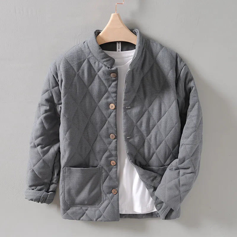 Chaquetón Hombre Acolchado Rombo Cálido