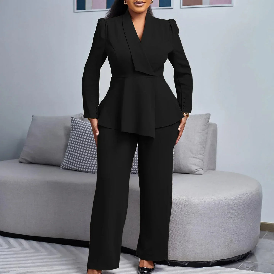 Traje Mujer Elegante Chaqueta Larga
