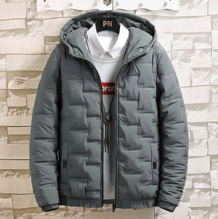 Chaqueta Acolchada Hombre Abultada con Capucha