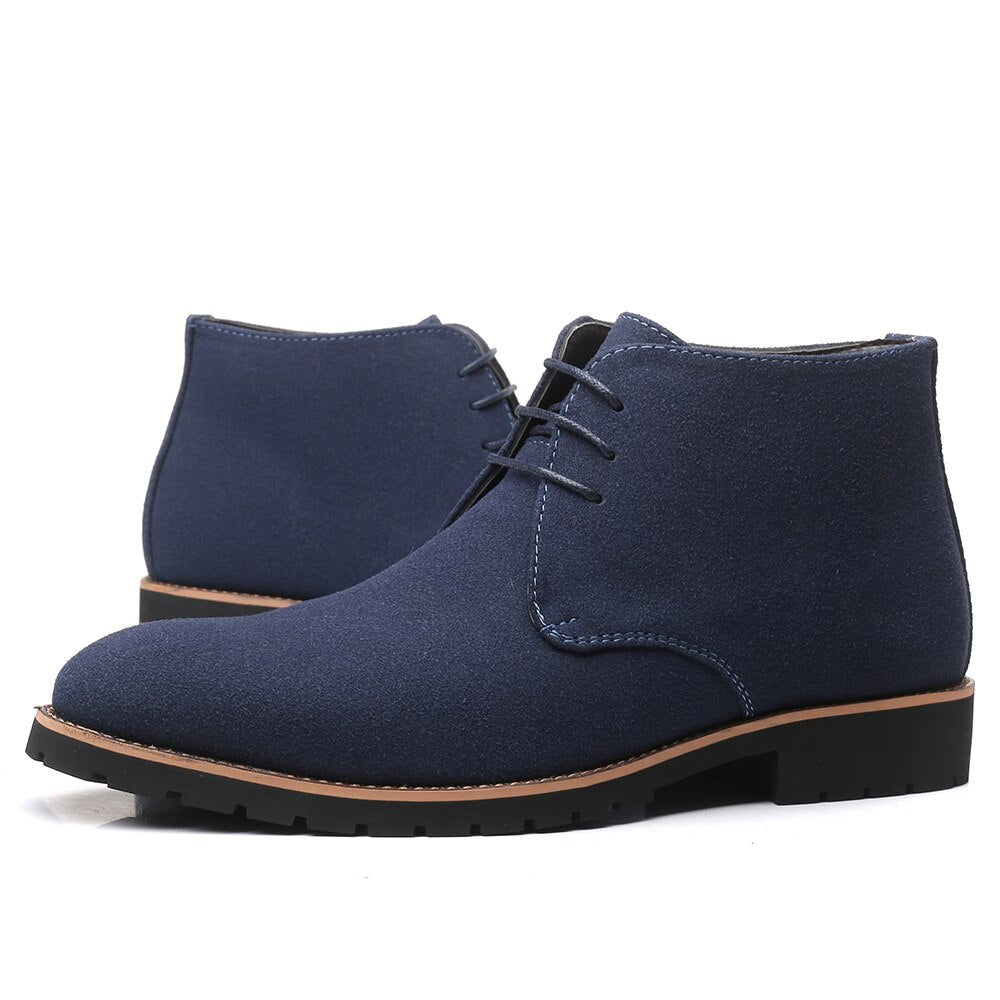 Botas de invierno masculinas estilo chukka cómodas