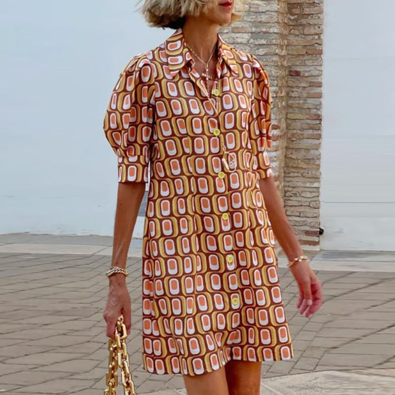 Vestido Estampado Elegante y Comodo