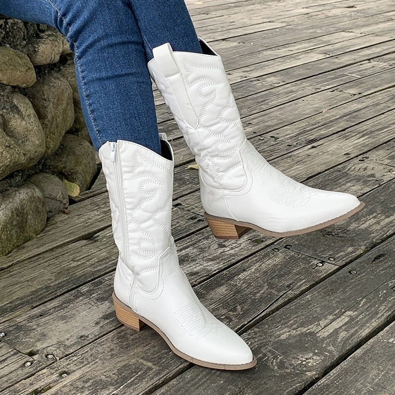 Botas Vaqueras Clásicas con Cremallera