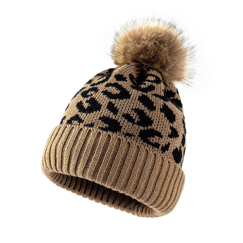 Gorro de Punto Mujer con Pompon Cómodo