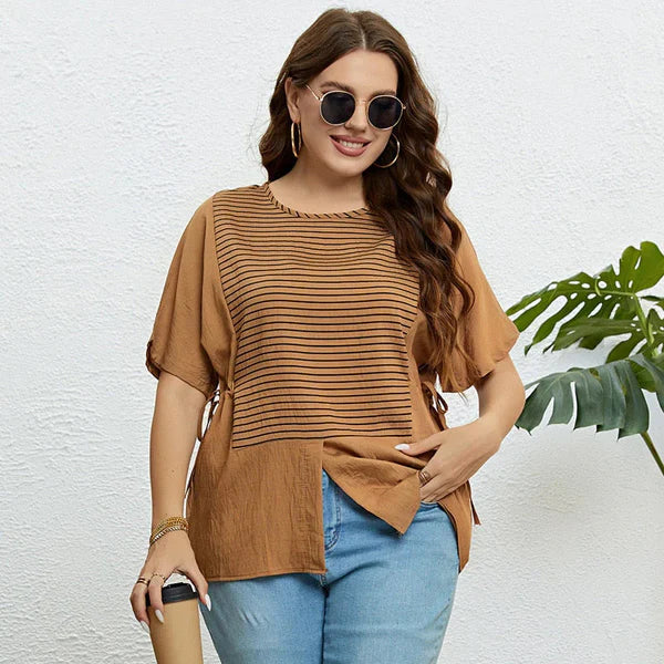 Camiseta Estampado Rayas Fresca