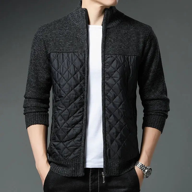 Chaqueta de punto abrigada cálida