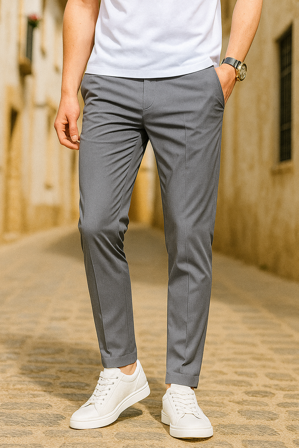 Pantalón Hombre Lino Fresco Verano