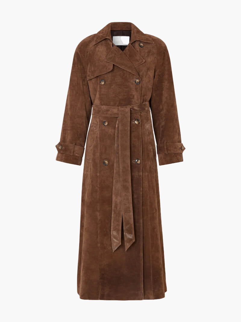 Abrigo Trench Mujer Invierno Cinturón Elegante - Vestiria