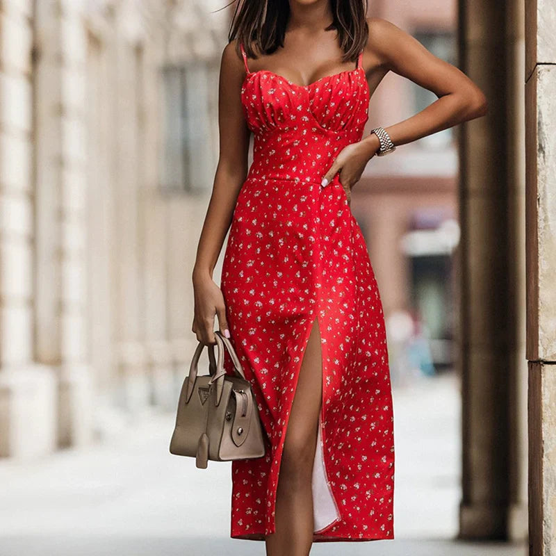 Vestido Floral Femiano Corte Midi