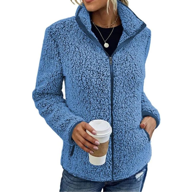 Chaqueta Invierno Mujer Forro Polar Cálido