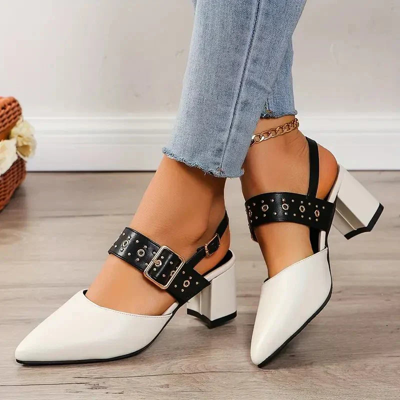 Sandalias Tacón Alto Elegantes Mujer