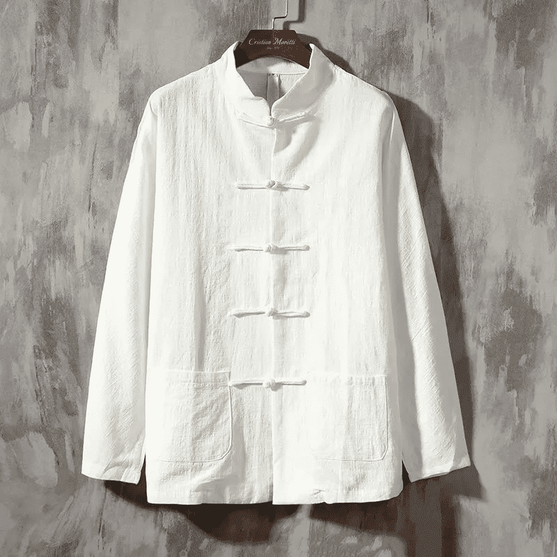 Camisa Lino Ligera Estilo Oriental