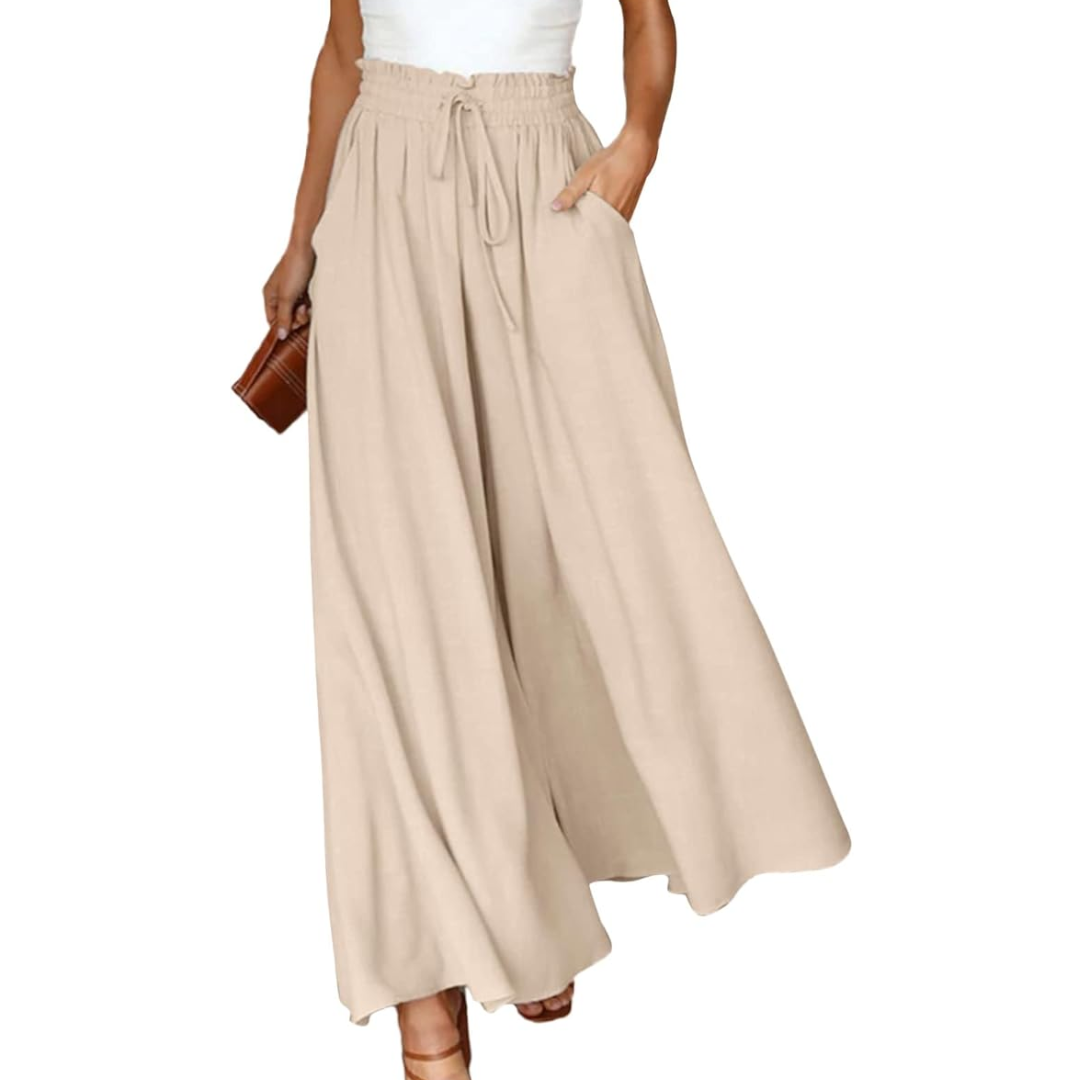 Pantalones anchos frescos para mujer verano