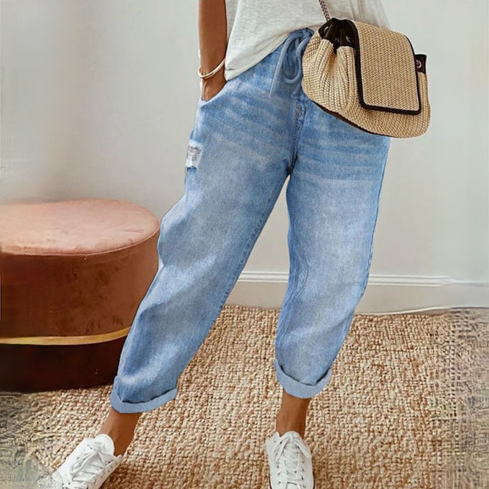 Pantalón Boho Ligero de Algodón para Verano - Vestiria