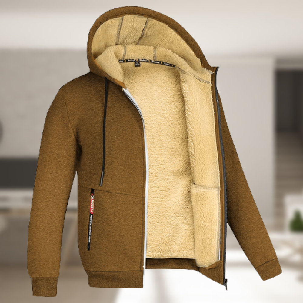 Chaqueta Invierno Abrigada con Capucha Suave