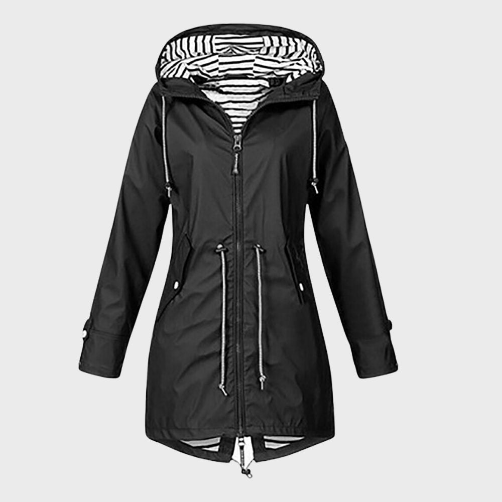 Abrigo Impermeable Mujer Invierno Largo
