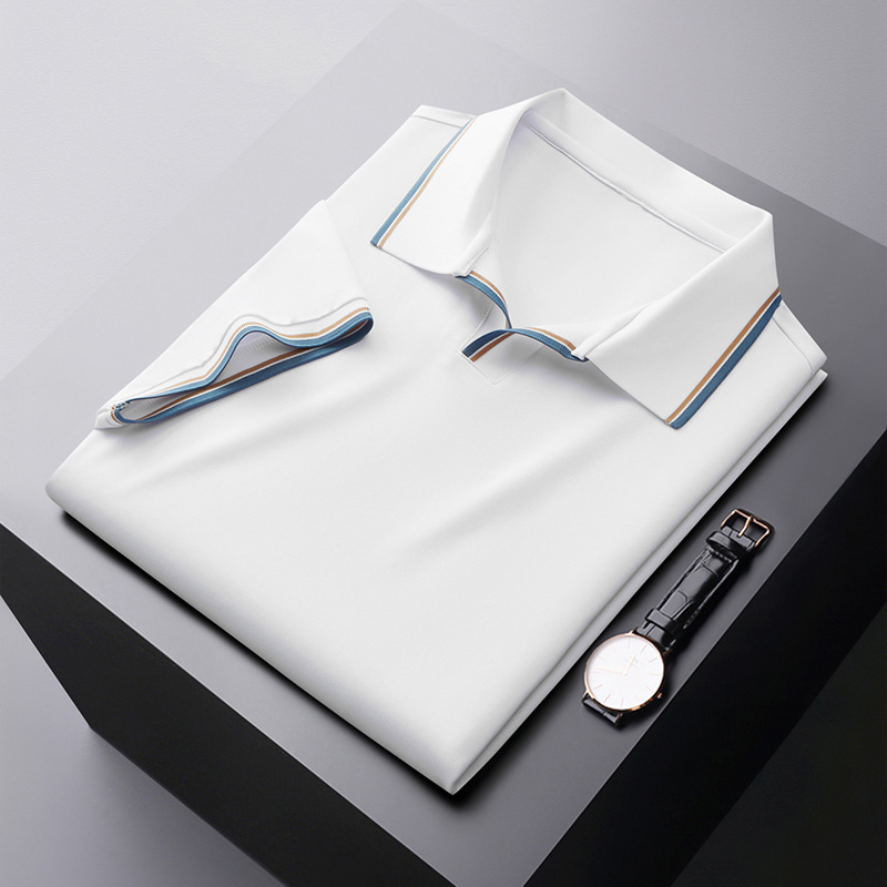 Polo Seda Liso Elegante