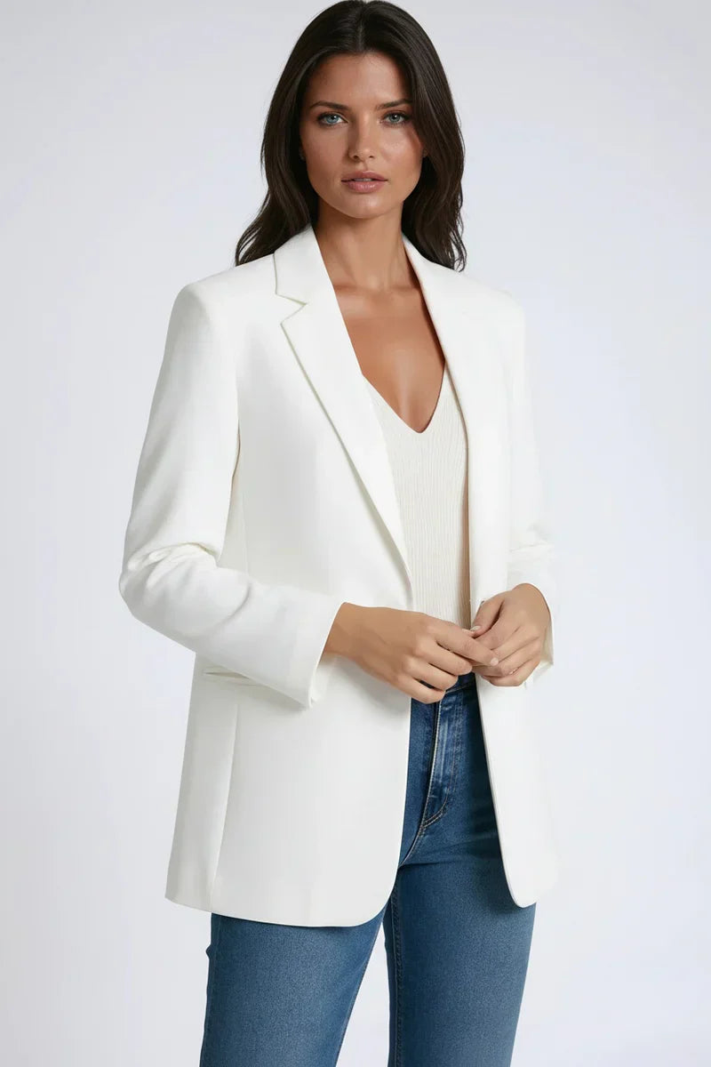 Chaquetón Mujer Elegante con Solapa Clásica