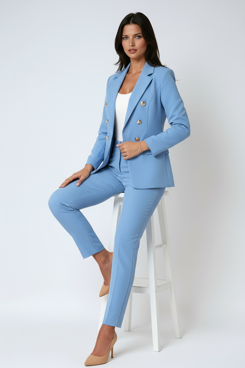 Traje chaqueta y pantalón Mujer Elegante Formal